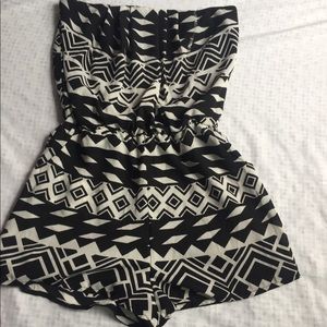 Black and white once piece